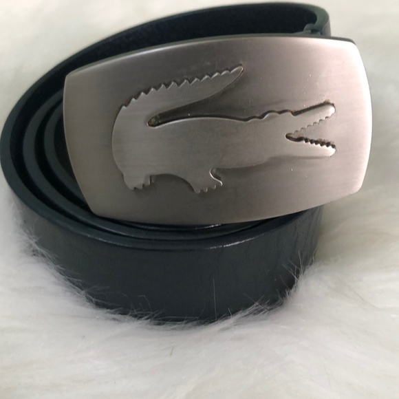 Lacoste Dark Bluish Leather Belt